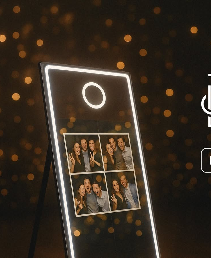 Lab & Light Interactive Mirror Photobooth with sample prints